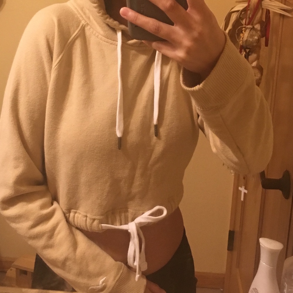 Hollister cropped hoodie